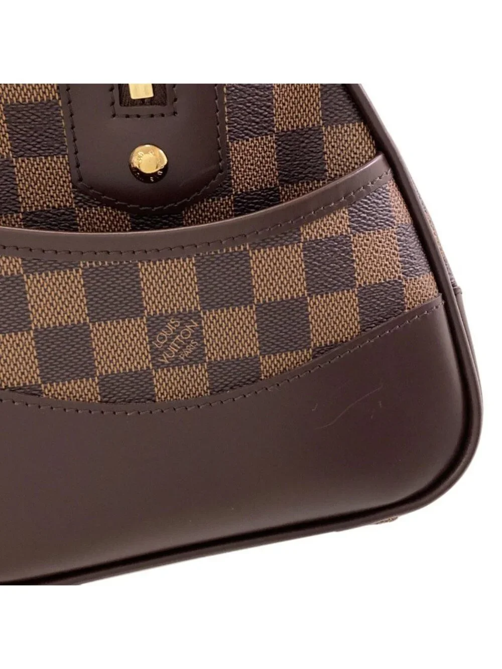 Louis Vuitton Bar Clay Boston Bag Damier Canvas